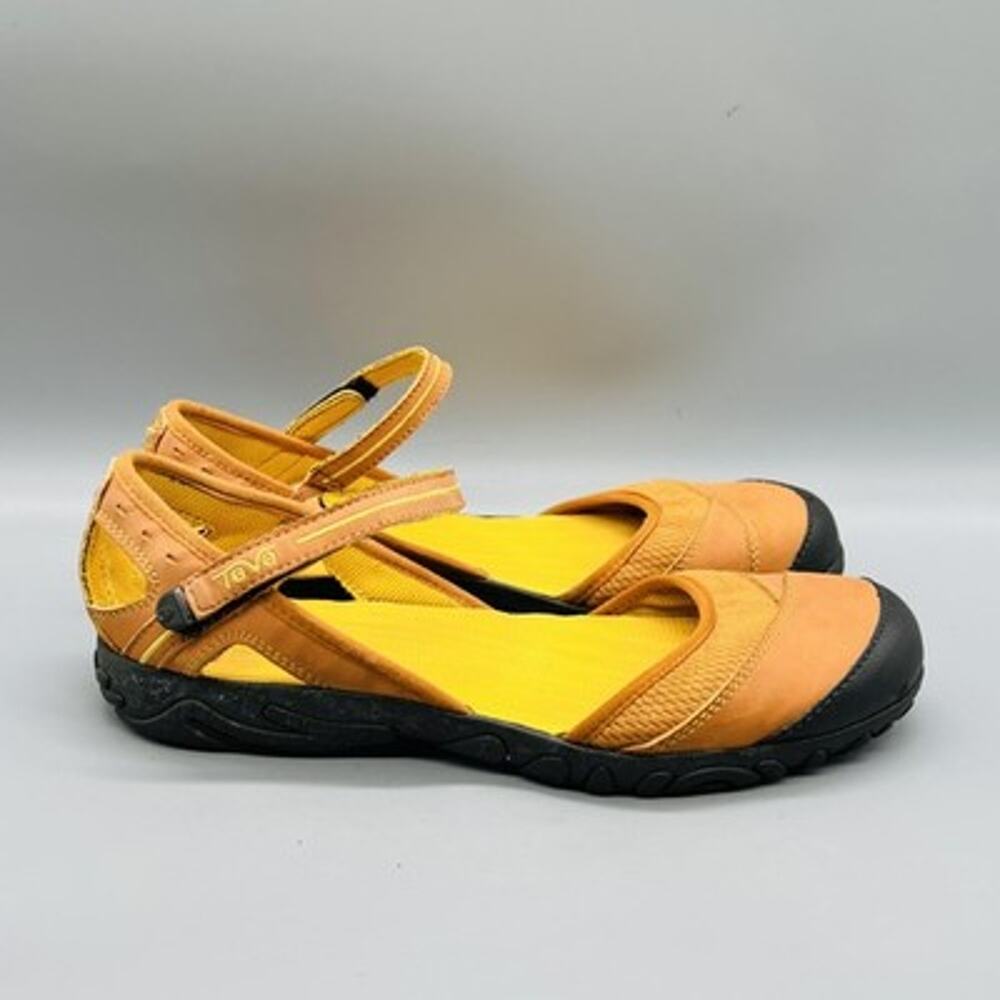 Teva Sandals Womens 9 Orange Synthetic Mary Jane Closed Toe Sport Comfort Shoes